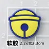 Parche Adhesivo Suave de Dibujos Animados Lindo Jingle PVC Caucho DIY Parche para Funda de Teléfono Doraemon Funda de Licencia de Conducir de Cuero