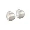 Pendientes Redondos de Plata Cepillada Estilo Minimalista Fresco con un Diseño de Nicho de Lujo Ligero, Pendientes Versátiles y Únicos