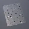 Adesivos para Nail Art Estrela de Ferro Prata M552 Estilo Doce Escuro Cool Versátil Estrela Glitter Fino Diamante Redondo Adesivos de Unha