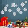 Adornos colgantes para árbol de Navidad, decoración tridimensional de copos de nieve en 3D, adornos creativos para guarderías, centros comerciales y aulas.