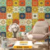 Pegatinas Retro Bohemias Autoadhesivas Impermeables y a Prueba de Moho Pegatinas de Pared Decoración de Renovación de Paredes de Dormitorio Papel Tapiz Ecológico