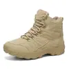 Botas de Combate de Caña Alta para Hombre para Exteriores, Estilo Nuevo para Todas las Estaciones, Suela Gruesa, Antideslizantes, Resistentes al Desgaste, Cremallera Lateral, Transpirables, Montañismo, Senderismo, Zapatos para Hombre