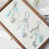 Chaveiro de Animal Veludado Criativo Fofo de Desenho Animado Novo de Primavera, Laço de Acrílico, Osso, Estrela, Lua, Bloco de Notas