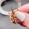 Venta al por mayor de fábrica Pendientes Populares de Turmalina Natural con Incrustaciones de Plata S925 Piedra Principal 5*5 Joyería de Lujo Venta Directa de Fábrica