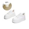 Zapatillas Blancas de Cuero Genuino con Suela de Espuma para Mujer 2026 Primavera Zapatos Casuales de Suela Gruesa Zapatos Individuales para Mujer 2026 Principios de Primavera Zapatos Individuales en Stock Transfronterizo