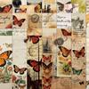 30 séries de marcadores de borboletas retrô decoração de livros marcadores de livros romance caligrafia e pintura podem ser atacado