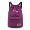 Mochila para Hombre y Mujer, Multiusos, Moderna, Bolsa de Playa con Cordón, Casual, Versátil, Gran Capacidad, Bolsa de Viaje de Color Sólido