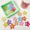 Pasador Grande de Estrella de 4 cm Pinza BB de Lunares Tarjeta Clip para Flequillo Roto Niña Pasador para Bebé Estrella de Cinco Puntas Niña