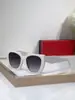 Gafas de Sol de Lujo de Diseñador en Blanco y Negro para Hombres y Mujeres, Gafas de Sol Anti-UV para Exteriores, Tendencia de Venta Caliente Transfronteriza 15Wf