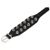 Pulsera Punk Hueca de Cuero PU Estilo Europeo y Americano No Convencional con Remaches Cónicos Puntiagudos