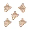 Colgantes de aleación de zinc con forma de concha de oro KC mezclado, estrella de mar, caracola, accesorios para pulsera de colgantes hechos a mano para DIY