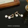 Brincos de Pérola Casuais e Personalizados para Mulheres, Brincos de Design Exclusivo, Ricos e Sofisticados, Brincos Frescos, Doces e Delicados