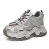 Zapatos de plataforma gruesa para mujer estilo "dad shoes", nuevo modelo otoño 2026, con 8 cm de aumento de altura, de malla transpirable, casuales, zapatillas versátiles