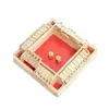 Cpc ce juego de cartas de cuatro caras tipo flip ajedrez de madera para niños interactivo padre-hijo operación digital juguetes educativos pedido de vino