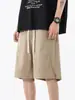 2025 Verano Tendencia Marca Empalme Pantalones Cortos Hombres Casual Secado Rápido Sueltos Estilo Hong Kong Versátil Seda de Hielo Frescos Pantalones Deportivos
