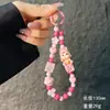 Cadena para Teléfono Hecha a Mano con Cuentas y Muñeca Llorando de Dibujos Animados, Llavero Antiperdida de Alto Valor, Colgante para Teléfono y Accesorio para Bolso