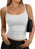 2026 Verano Nuevo Transfronterizo Europeo y Americano para Mujer Moda Versátil Ajustado Cuadrado Chica Picante Camiseta sin Mangas