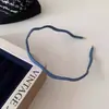 Diadema de Tela de Mezclilla Ultra Fina Coreana para Mujer, Sencilla y Elegante, Pinza para el Cabello Versátil, Estilo Nuevo, Gama Alta, Elegante y a la Moda
