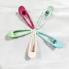 Lindos Pasadores Metálicos de Aleación Color Crema con Forma de Gota de Agua, Pinzas Dulces para Flecos Laterales de Niña, Pinzas de Pato, Accesorios para el Cabello