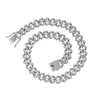 Cadena Cubana de Hip Hop Europeo y Americano, aleación 15 mm, totalmente cubierta de diamantes, collar cubano para hombre, suministro transfronterizo