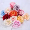 Nueva Cabeza de Flor Rosa de Simulación Rosa de Seda Individual Arreglo Floral Hecho a Mano DIY Decoración de Fondo de Boda Accesorios para Fotografía