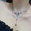 Collar de borlas auspiciosas de araña líquida, moderno, para chica popular, diseño de nicho estilo oscuro, collar de lujo ligero de alta calidad para mujer