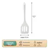 Espátula de Silicone, Conjunto de Colheres Resistentes a Altas Temperaturas Específicas para Panelas Antiaderentes, Colher de Sopa de Grau Alimentício, Escorredor, Conjunto de Três Peças de Utensílios de Cozinha