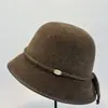 Chapéu de Pescador Pequeno Estilo Hepburn de Chenille de Alta Qualidade Moda Estilo Japonês Novo Quente Versátil Liso Retro Emagrecimento Facial