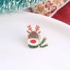 Broche de Alce de Árbol de Navidad Nuevo Aleación Lindo Dibujos Animados Elementos Navideños Ramillete Accesorios para Ropa Insignias Vintage