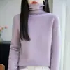 Coleção nova outono/inverno transfronteiriça: malha de alta qualidade com gola alta, um suéter versátil para mulheres, um suéter de caimento solto e uma blusa de manga comprida básica