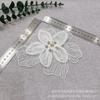 Cuentas de alta calidad Encaje tridimensional multicapa Flor Bordado Parche de tela Corsage DIY Ropa Vestido Aplique decorativo