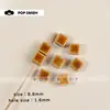 Accesorios para Joyería DIY Cuentas Cuadradas de Cerámica Pendientes Hechos a Mano con Cuentas Collares Cadenas para Teléfono Amuletos para Bolsos Cuentas Sueltas Accesorios Cuentas