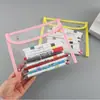 Estuche Transparente Personalizado para Estudiantes de Secundaria y Preparatoria, Caja de Lápices de Gran Capacidad para Exámenes de Admisión a Secundaria y Universidad, Bolsa de Almacenamiento de Papelería para Estudiantes