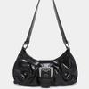Bolso de Hombro Retro de Cuero Bicolor Estilo Maillard Estilo Wasteland Estilo Hot Girl de Venta Caliente Transfronterizo de Primavera