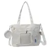 Bolso de Hombro Simple de Gran Capacidad para Estudiantes Versátil Bolso de Mano Casual de Lona Ligero para Viajes Bolso Cruzado