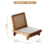 Cadeira Chandigarh Madeira Sólida Rattan Mesa Tatami e Cadeira Combinação Varanda Janela Sacada Individual Casual Pequena Mesa de Chá Cadeira com Encosto