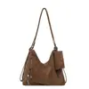 Bolsa Tote Elegante Grande Capacidade Estilosa Nova Tendência 2026 Simples Japonesa Coreana Casual Bolsa Feminina Bolsa de Ombro Único Mochila