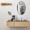 Espejo de Baño Montado en Pared Sin Taladro Sin Marco de Vidrio Espejo de Maquillaje Baño Inodoro Montado en Pared Espejo de Baño Fábrica