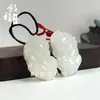 Colgante de Jade Afgano Hebilla de Paz Jade Pixiu Placa de Paz Placa de Dragón y Fénix Colgante de Loto Candado de Paz Guanyin Buda