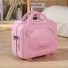 Mala Personalizada Estilo K 14 polegadas Mala Feminina Caixa Surpresa Caixa Bolsa de Mão Retro Pequena Bolsa de Maquiagem Conveniente