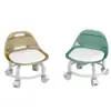 Rueda Universal Doméstica de Acrílico Costura de Belleza Taburete Silencioso para Niños Aprendiendo a Caminar Taburete Bajo Silla Pequeña de Malla Polea