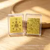 Nuevas pegatinas doradas para teléfono: Paz, Alegría y Fortuna. Pegatinas para teléfono de oro puro 999. Venta al por mayor para promociones de comerciantes y regalos culturales y creativos