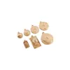 Colgantes de Collares al por Mayor, Cobre Fundido Chapado en Oro de 14K que Conserva el Color, Colgante de Moneda con Cabeza de Reina, Joyería para Collares DIY, Colgantes Pequeños