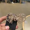 Horquilla de Cristal con Arco de Cable de Cobre Resistente Pinza de Pato Exquisita Hecha a Mano con Perlas Accesorios para el Cabello de Lujo Ligero Horquilla