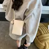 Bolsa Pequena Transversal Simples Estilo Novo Verão 2025, Mini Bolsa de Ombro Fashion para Caminhada, Bolsa de Celular de Nicho Texturizada