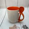 Suministros del Fabricante Tazas de Cerámica de Colores con Logotipo Personalizable, Cuchara, Taza, Vaso para Agua, Oficina Personalizado Creativo Personalización