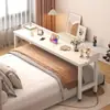 Escritorio de computadora sobre la cama, móvil, multifuncional, para uso en el hogar, diseño simple, adecuado para apartamentos pequeños, mesa larga para usar en la cama