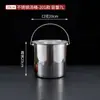 Tambor de Aceite de Acero Inoxidable 304 de Grado Alimenticio con Tapa Tambor Grueso de Gran Capacidad Portátil Comercial para Hogar Cubo de Almacenamiento