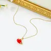 Série de Verão Oceânica Transfronteiriça Europeia e Americana Colar de Peixes Coloridos Moda Personalizada Corrente de Clavícula Peixe Dourado Moda Versátil Atacado