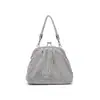 Bolso de Noche Popular Transfronterizo Brillante de Pedrería Completa con Clip Metálico Portátil Cadena Cruzada Bolso Nube para Mujer